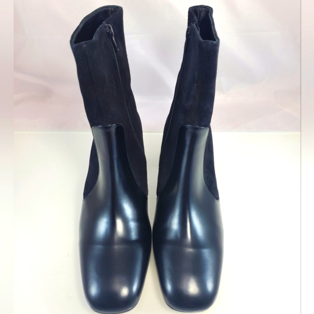 NWT$450 STAUD Andy 45MM Black Leather  Ankle Chelsea Bootie Boots Sz 41 (11) - Picture 7 of 15